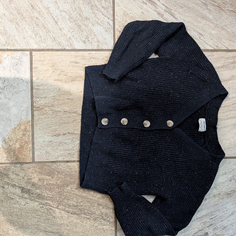 Old Navy Navy Blue Speckled Cardigan
